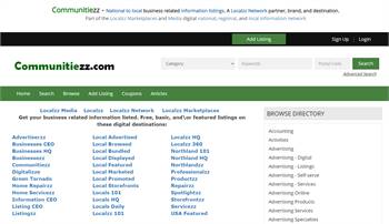 Communitiezz.com - A national to local business related information listings marketplace.